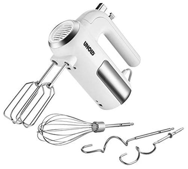 Unold 78710 Handmixer - MIxer, Weiß, 450W, Edelstahl, BPA-frei, spülmaschinengeeignet, 5 Geschwindigkeitsstufen, Aufschlagen, Rühren, Kneten, Auswurftaste im Sale